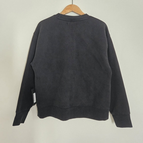 BRUNETTE The Label "BRUNETTE" Distressed Varsity Sweatshirt - Picture 4 of 6